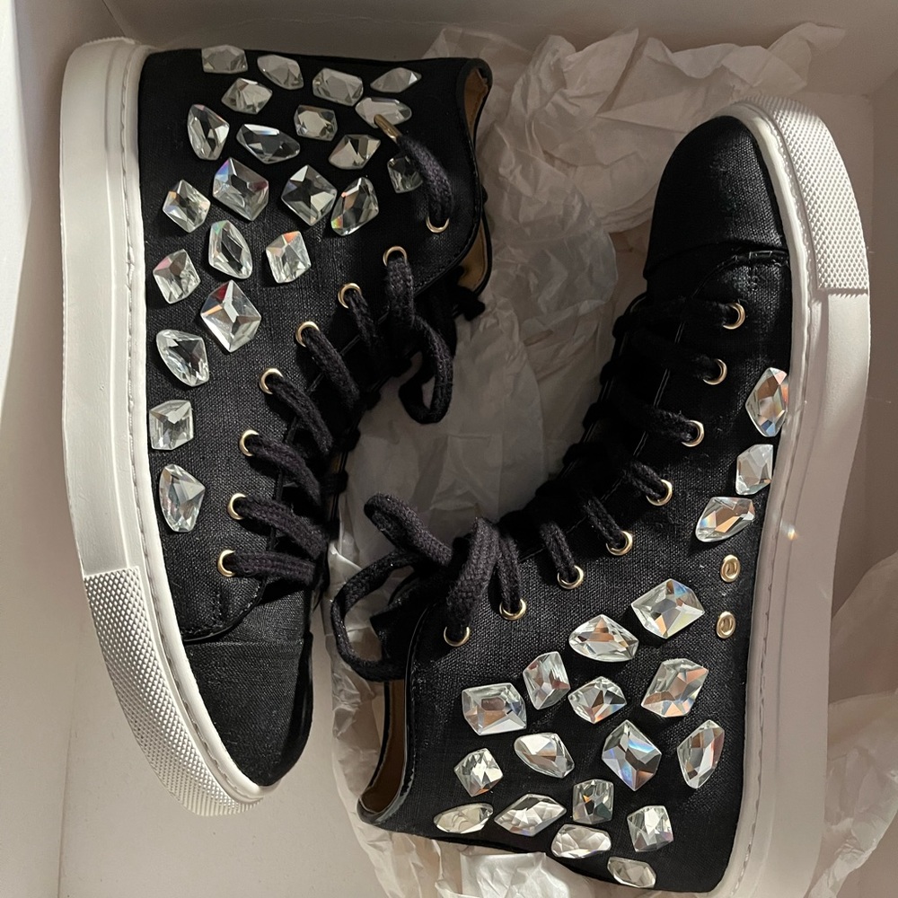 Charlotte Olympia Crystal Sneakers